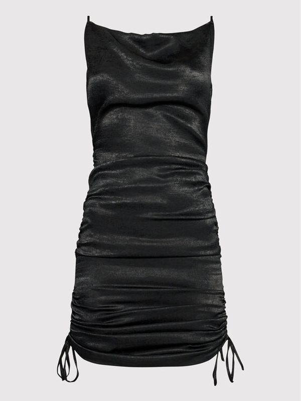 DeeZee DeeZee Коктейлна рокля Irene DZ033 Черен Slim Fit