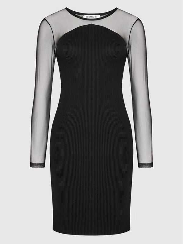 DeeZee DeeZee Коктейлна рокля Nashville 14647 Черен Slim Fit