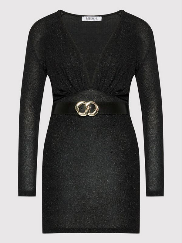 DeeZee DeeZee Коктейлна рокля One Kiss ILF003 Черен Slim Fit