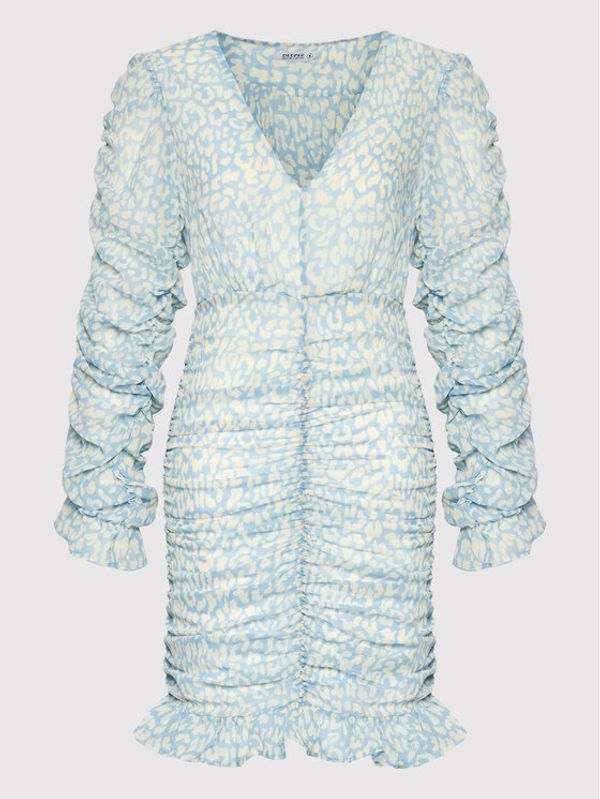 DeeZee DeeZee Лятна рокля Sally 3FB006 Син Slim Fit