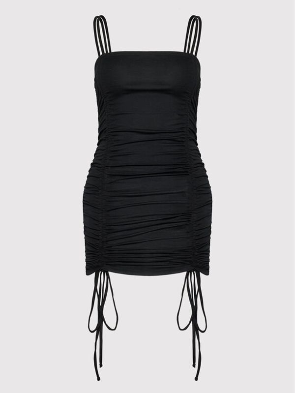 DeeZee DeeZee Лятна рокля Sweet Summer Love S-1129 Черен Slim Fit