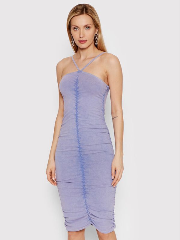 DeeZee DeeZee Лятна рокля Warming Up S-1113 Виолетов Slim Fit