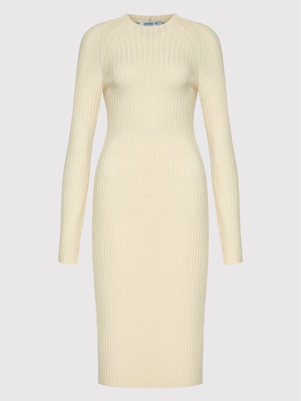 DeeZee DeeZee Плетена рокля Back Before Dawn LF003 Бежов Slim Fit