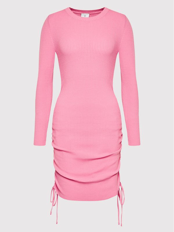 DeeZee DeeZee Плетена рокля Isabella 14883 Розов Slim Fit