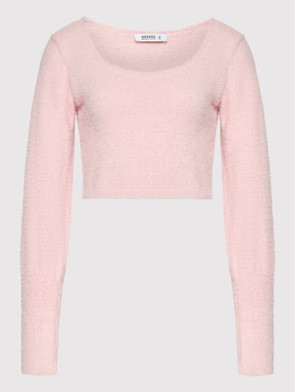 DeeZee DeeZee Пуловер Missisipi AL008 Розов Regular Fit