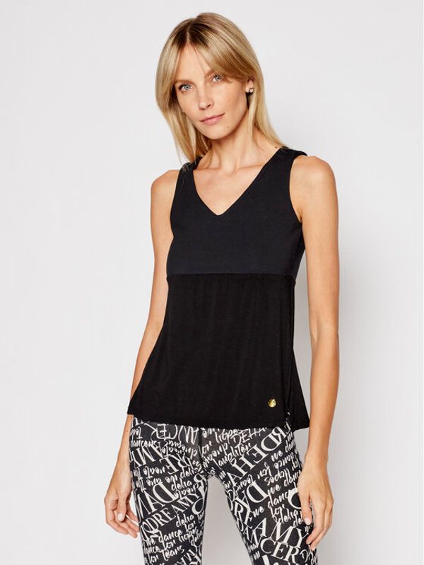 Deha Deha Блуза B44210 Черен Regular Fit