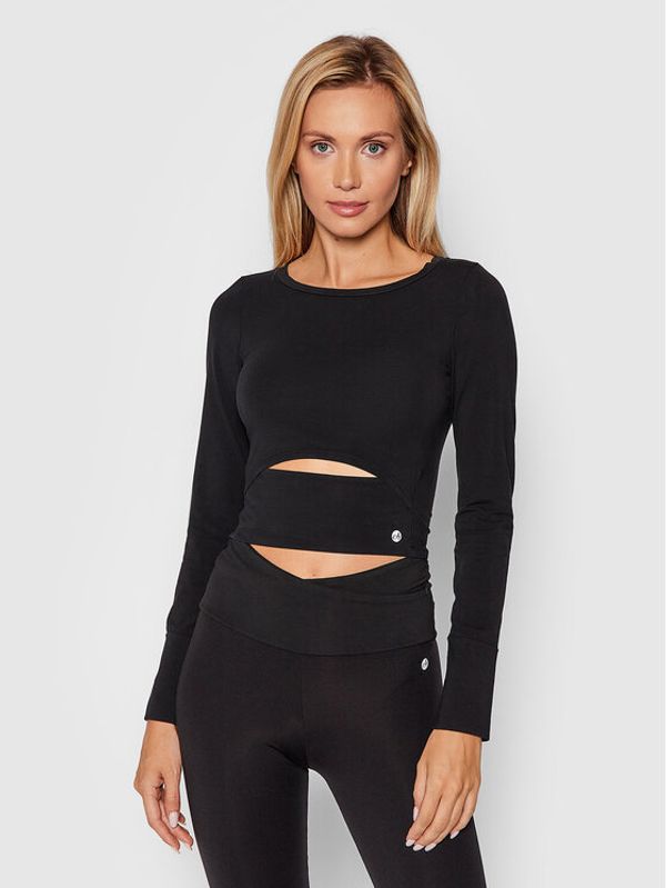 Deha Deha Блуза B54011 Черен Regular Fit