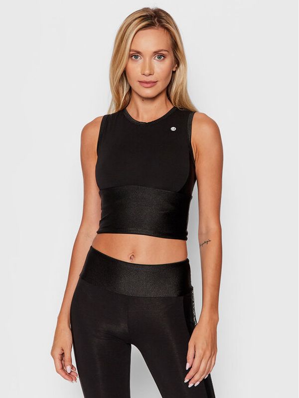 Deha Deha Блуза B54400 Черен Slim Fit