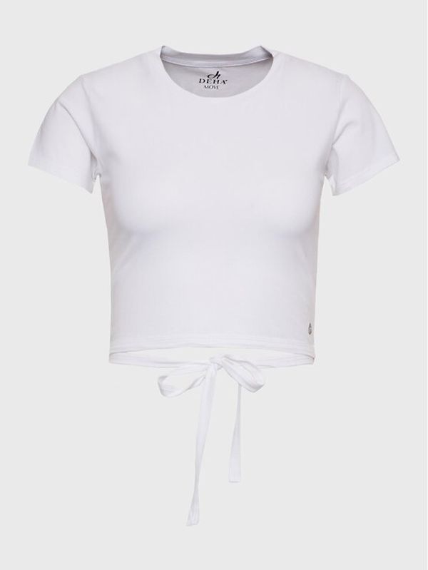 Deha Deha Блуза B84032 Бял Regular Fit