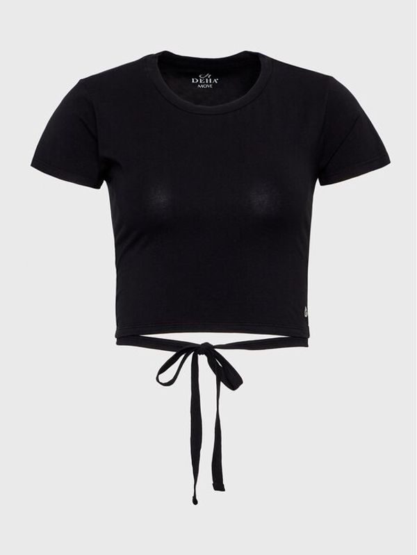 Deha Deha Блуза B84032 Черен Regular Fit