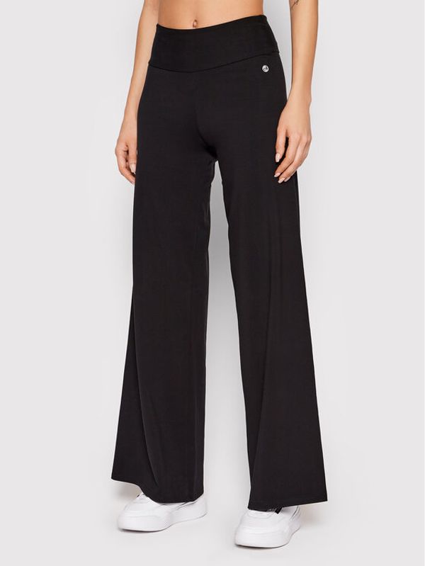 Deha Deha Долнище анцуг Wide Leg A00168 Черен Regular Fit