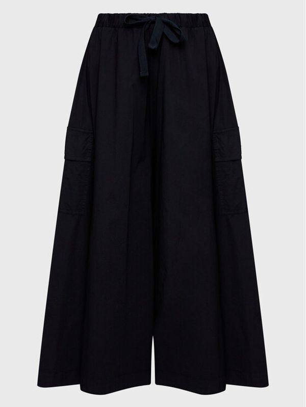 Deha Deha Панталони тип кюлоти D83085 Черен Relaxed Fit