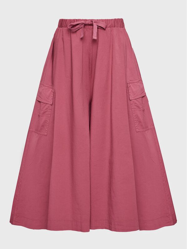 Deha Deha Панталони тип кюлоти D83085 Розов Relaxed Fit