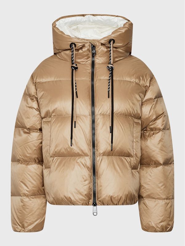 Deha Deha Пухено яке D73242 Бежов Relaxed Fit