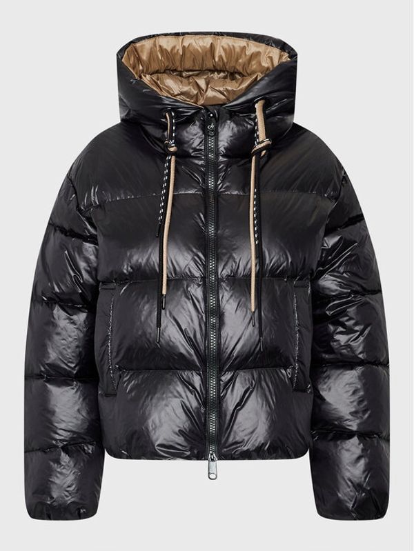 Deha Deha Пухено яке D73242 Черен Relaxed Fit