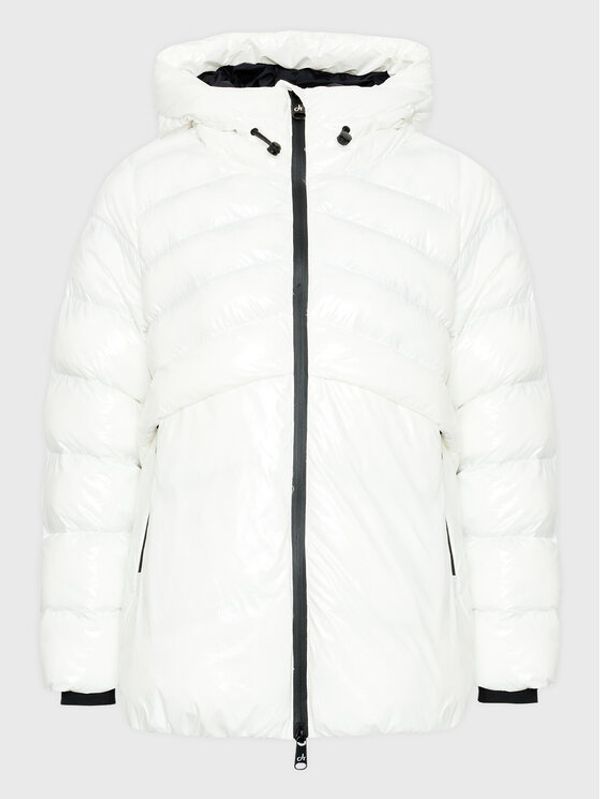 Deha Deha Пухено яке D73888 Бял Regular Fit