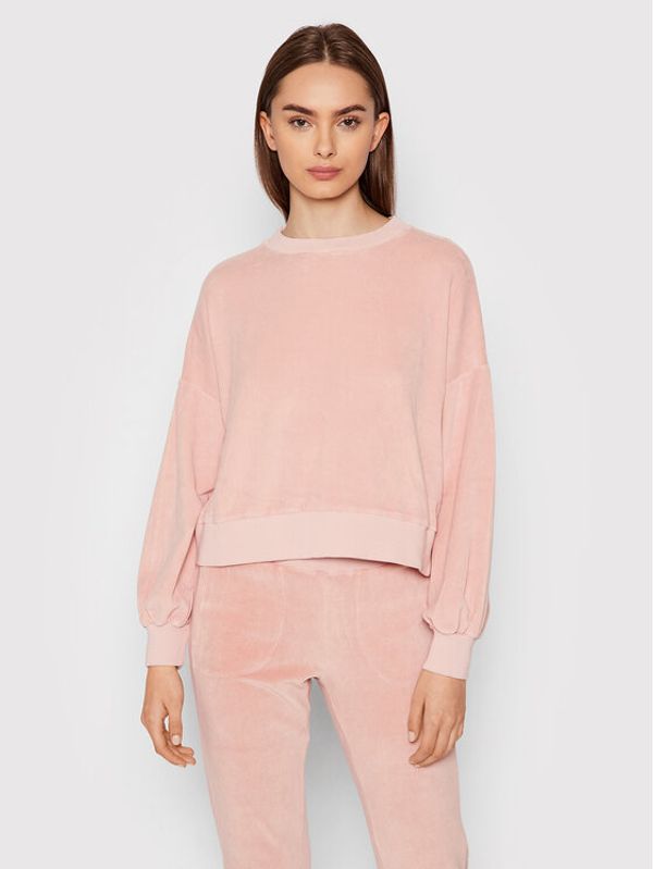 Deha Deha Суитшърт B54101 Розов Regular Fit