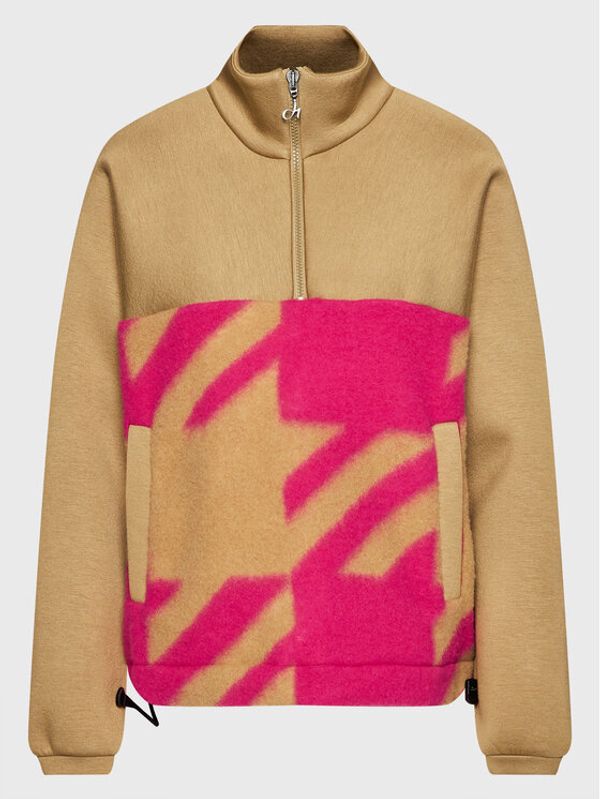 Deha Deha Суитшърт D73871 Кафяв Relaxed Fit