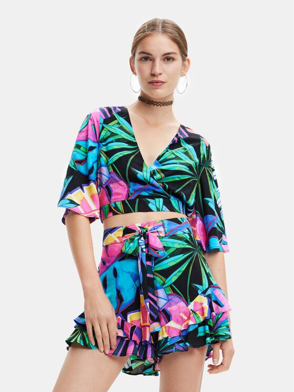 Desigual Desigual Блуза 23SWMW09 Тъмносин Regular Fit