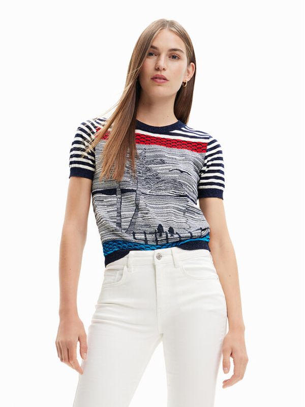 Desigual Desigual Блуза 23SWTKBM Цветен Regular Fit