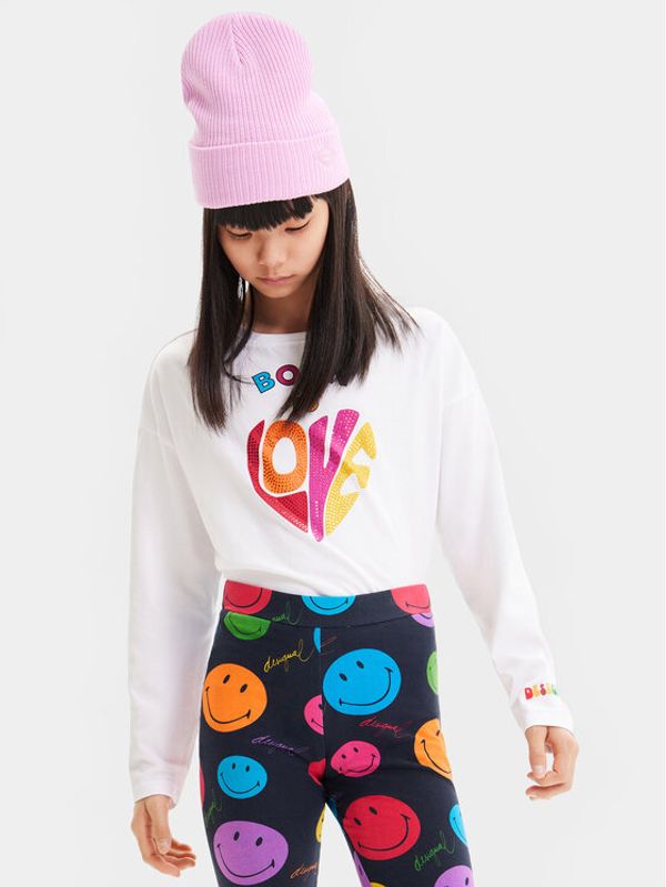 Desigual Desigual Блуза 23WGTK02 Бял Regular Fit