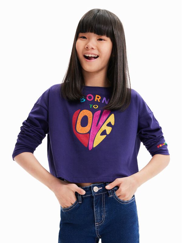 Desigual Desigual Блуза 23WGTK02 Син Regular Fit