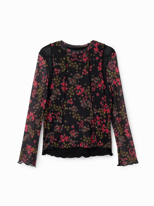 Desigual Desigual Блуза 23WGTK10 Черен Regular Fit