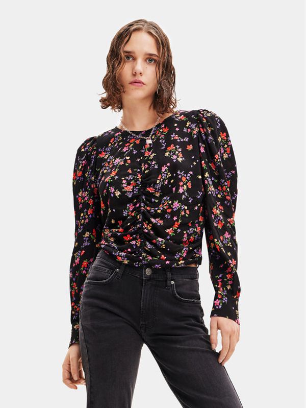 Desigual Desigual Блуза 23WWBW36 Черен Regular Fit