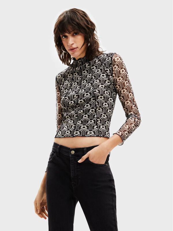 Desigual Desigual Блуза Karen 22WWTKA4 Черен Regular Fit