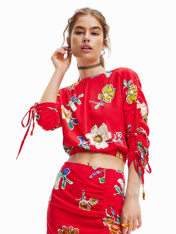 Desigual Desigual Блуза Landi 23SWBW25 Червен Regular Fit
