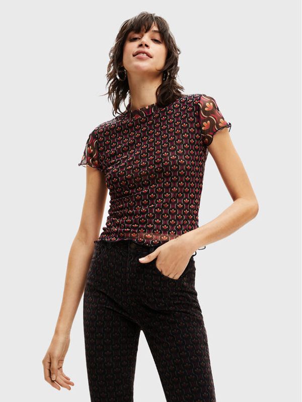 Desigual Desigual Блуза Telam 22WWTKA9 Цветен Slim Fit