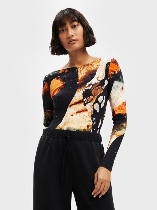 Desigual Desigual Боди 22WWQK02 Цветен Slim Fit