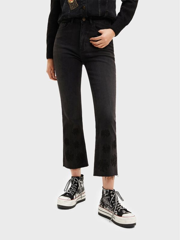 Desigual Desigual Дънки 22WWDD51 Черен Flare Fit