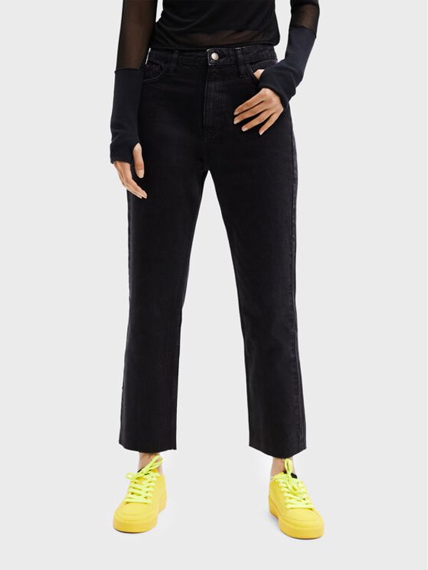 Desigual Desigual Дънки 22WWDD64 Черен Straight Fit