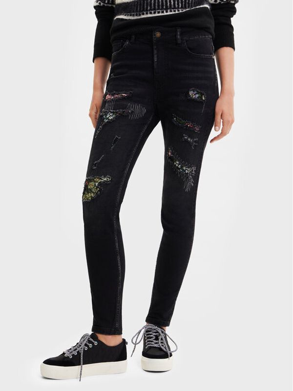 Desigual Desigual Дънки Lullaby 22WWDD37 Черен Skinny Fit
