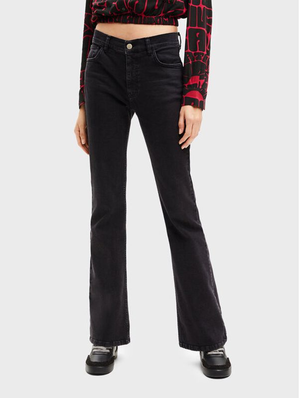 Desigual Desigual Дънки Mia 22WWDD53 Черен Flare Fit