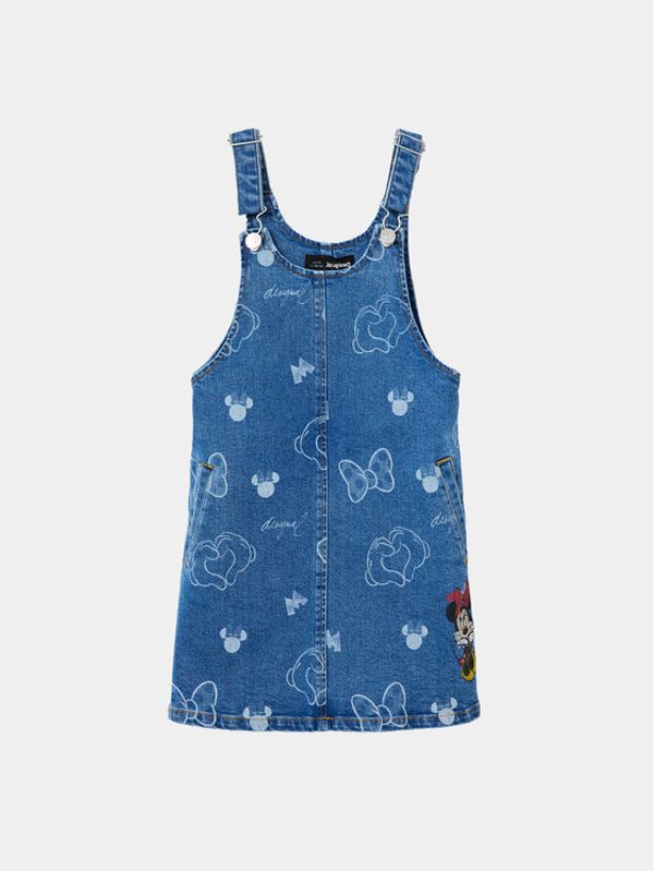 Desigual Desigual Дънкова рокля 23WGVD01 Син Regular Fit