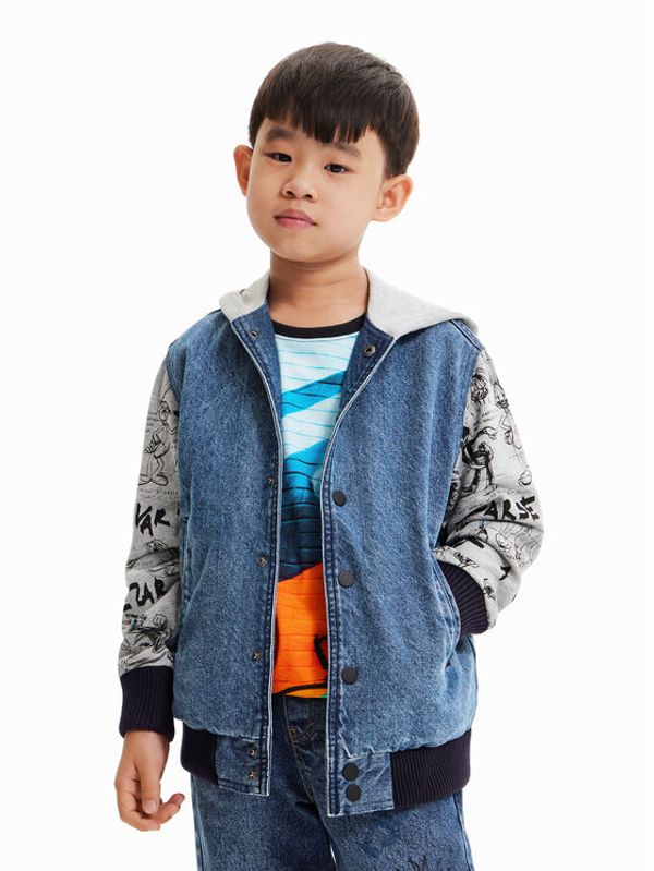 Desigual Desigual Дънково яке 23SBED01 Тъмносин Oversize