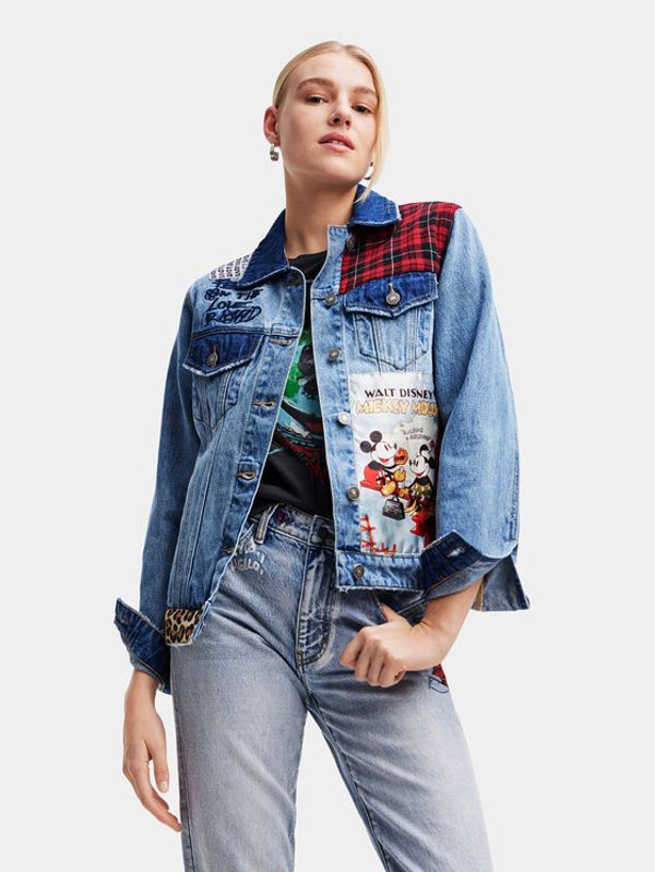 Desigual Desigual Дънково яке 23WWED36 Син Regular Fit