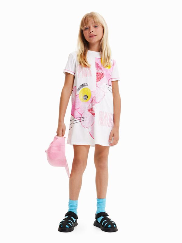 Desigual Desigual Ежедневна рокля 23SGVK06 Бял Regular Fit