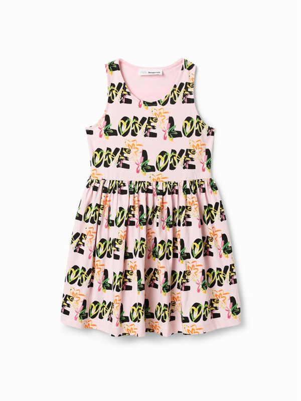 Desigual Desigual Ежедневна рокля 23SGVK11 Розов Regular Fit