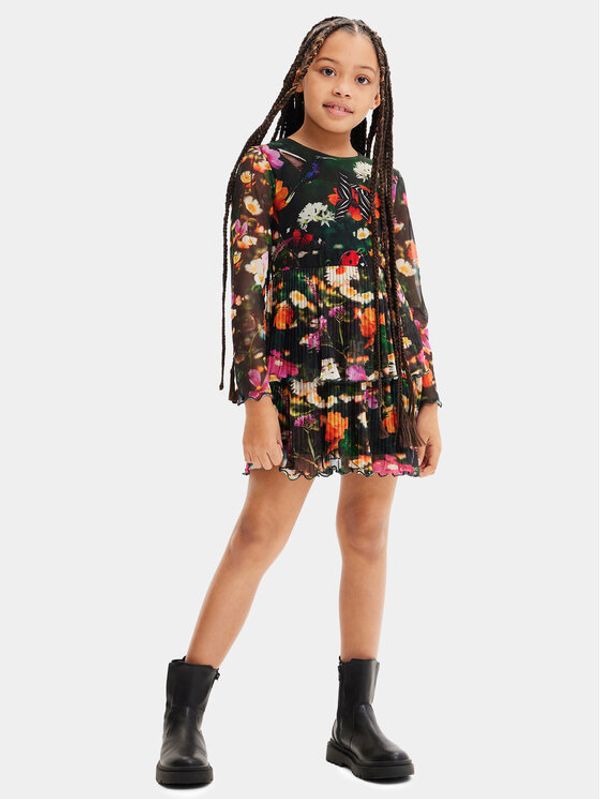 Desigual Desigual Ежедневна рокля 23WGVK12 Зелен Regular Fit