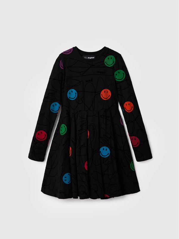 Desigual Desigual Ежедневна рокля Alvarez 22WGVK17 Черен Regular Fit