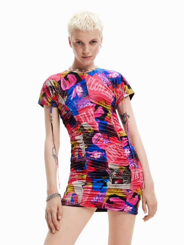 Desigual Desigual Ежедневна рокля Dijon 23SWVK45 Цветен Slim Fit