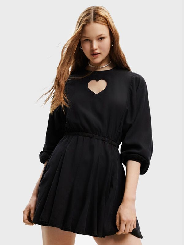 Desigual Desigual Ежедневна рокля Frida 22WWVW31 Черен Regular Fit