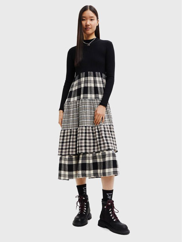 Desigual Desigual Ежедневна рокля Saint Louis 22WWVW36 Черен Regular Fit