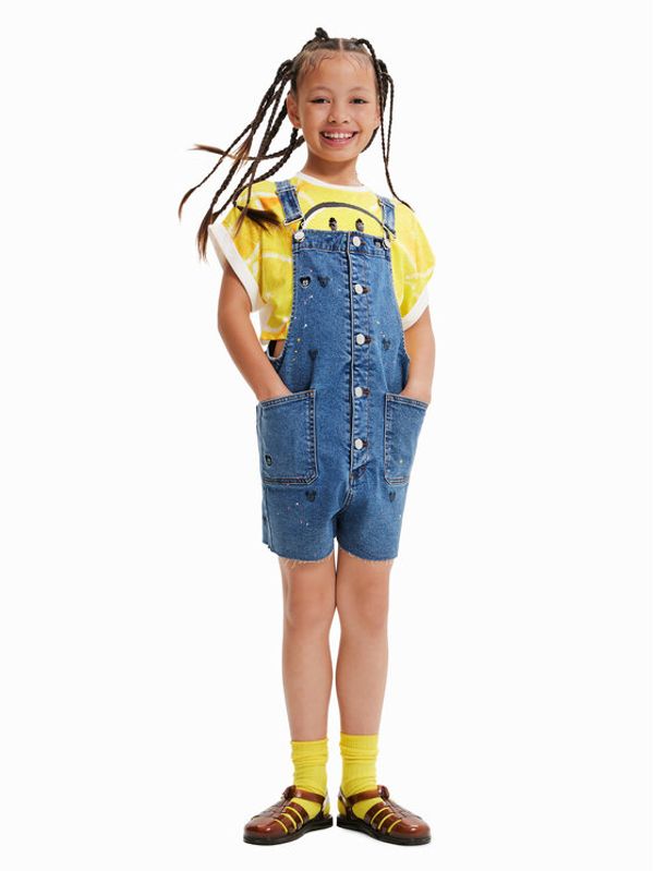 Desigual Desigual Гащеризон с презрамки 23SGDD08 Син Regular Fit