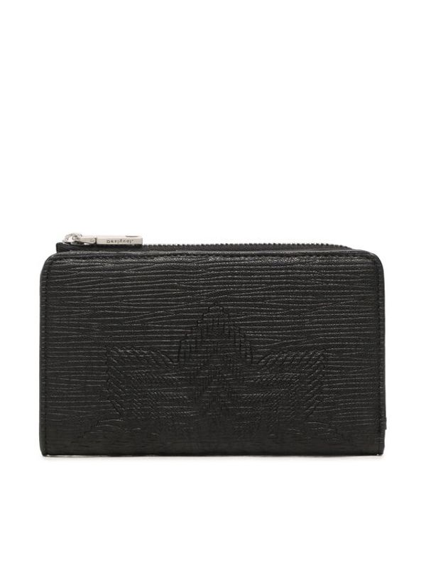 Desigual Desigual Голям дамски портфейл 23SAYP09 Черен