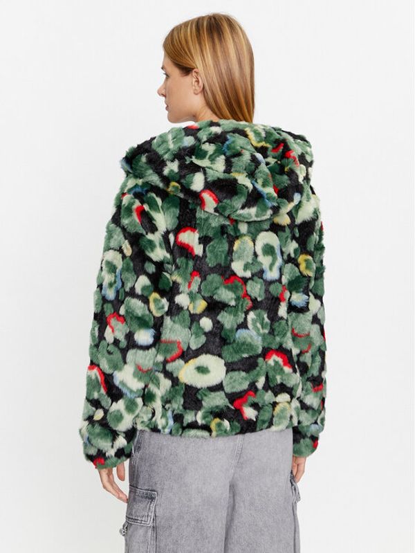 Desigual Desigual Кожено палто 23WWEW51 Зелен Regular Fit