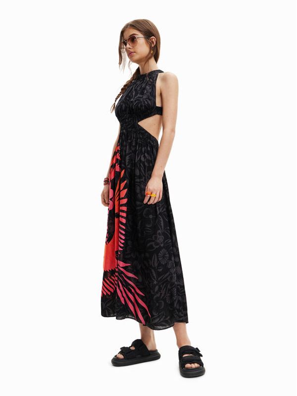 Desigual Desigual Лятна рокля 23SWMW13 Черен Regular Fit